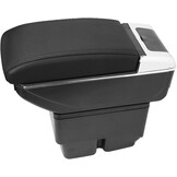 Armsteun met 7 USB-poorten voor Ford Fiesta MK7 (2009-2017) - Zwart met Zwarte Stiksels