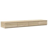 vidaXL Bedlades Sonoma eiken 160 x 36,5 x 16,5 cm Bewerkt hout
