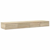 vidaXL Bedlades Sonoma eiken 160 x 36,5 x 16,5 cm Bewerkt hout