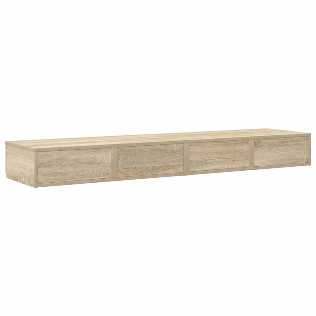 vidaXL Bedlades Sonoma eiken 160 x 36,5 x 16,5 cm Bewerkt hout