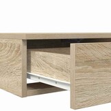vidaXL Bedlades Sonoma eiken 160 x 36,5 x 16,5 cm Bewerkt hout