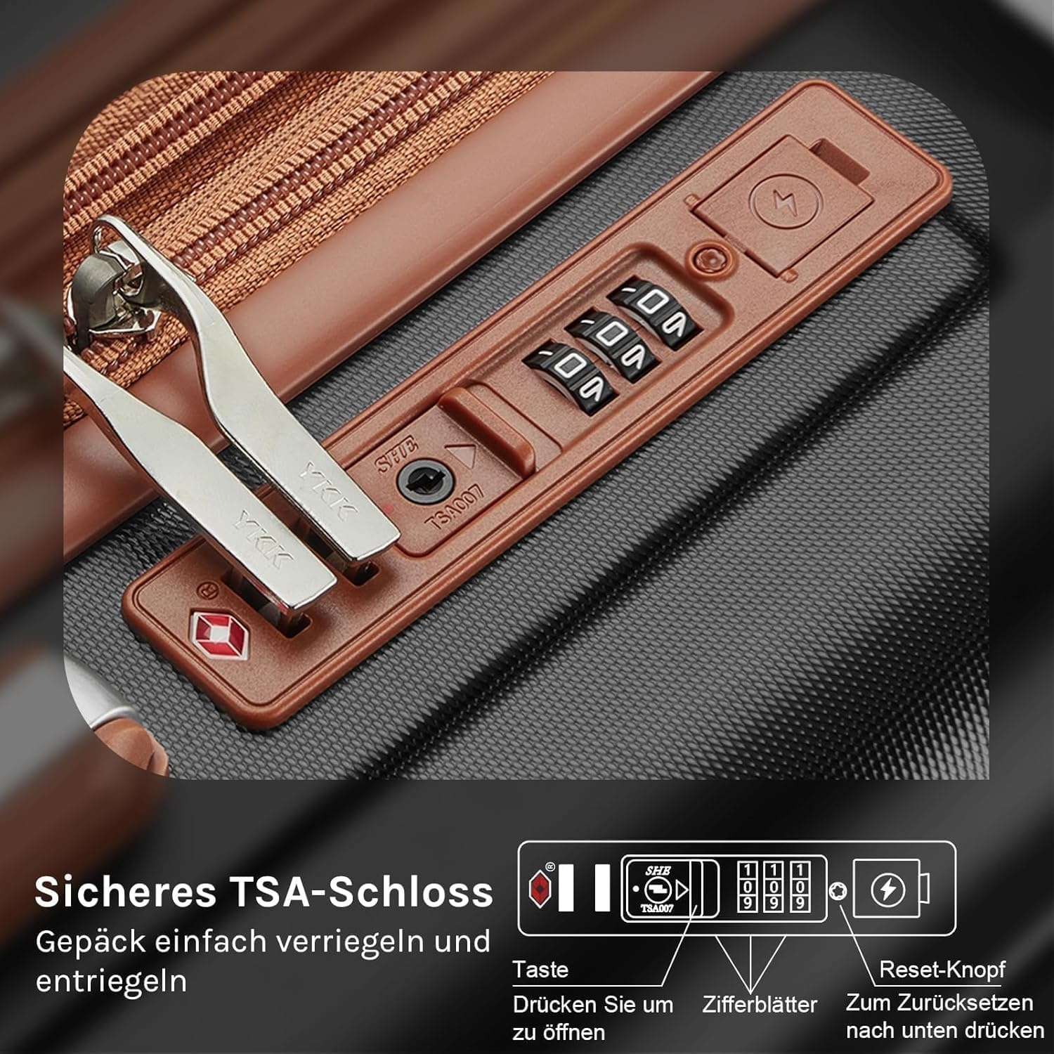 Joyway Kofferset 6-delig Zwart