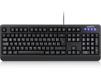 Waterdicht wasbaar toetsenbord met numeriek blok, IP65, zwart, QWERTZ layout