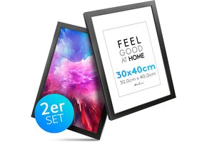 Fotolijst Zwart Hout 30x40 cm (Set van 2) - 28% Korting