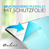 Calias Fotolijst 30 x 40 cm Zwart - Hout met Plexiglas, Inclusief Standaard en Ophanging (2 Stuks)