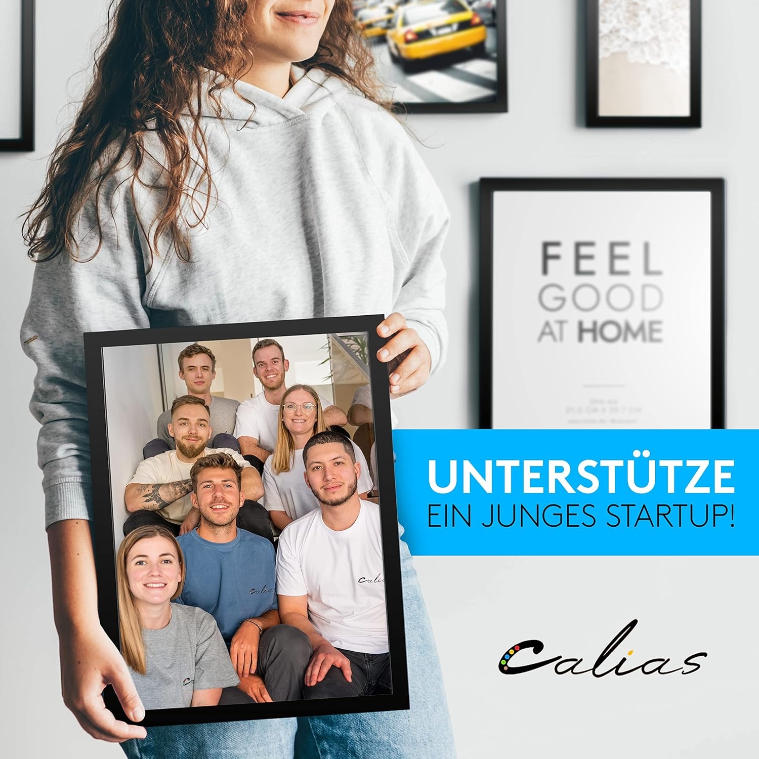 Calias Fotolijst 30 x 40 cm Zwart - Hout met Plexiglas, Inclusief Standaard en Ophanging (2 Stuks)