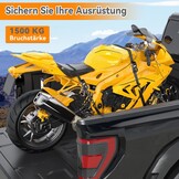 Ohuhu Spanbanden met Ratel en Haak - 4 stuks - Zwart, 4 cm x 4,6 m, 1500 kg Breekbelasting