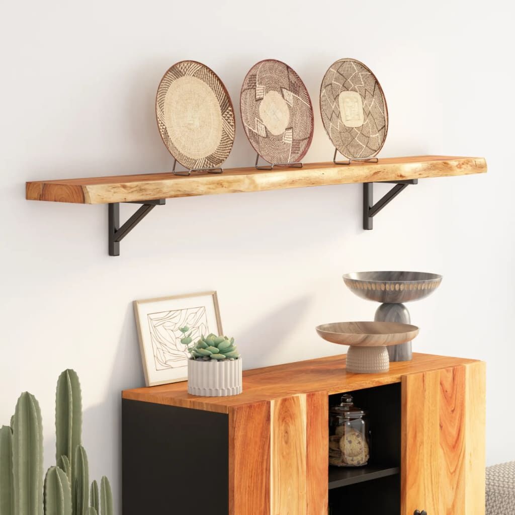 vidaXL Wandschap Acaciahout - 160cm - 60% Korting