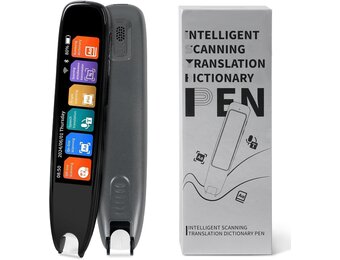 Scan vertaler pen met 3,7 inch touchscreen, 142 talen, real-time lees- & vertaalfunctie, voor dyslexie, offline