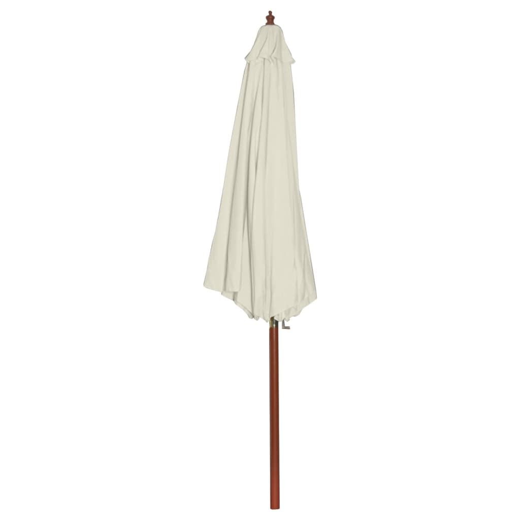vidaXL Parasol 300x258 cm zandwit