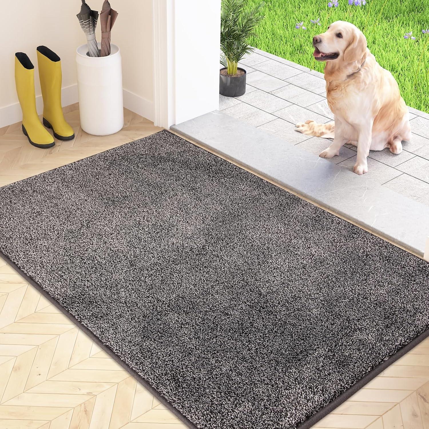 FCSDETAIL Deurmat voor entree van 80 x 178 cm, antislip en wasbare deurmat die stof vangt voor hond, entree, deur, hal, keuken