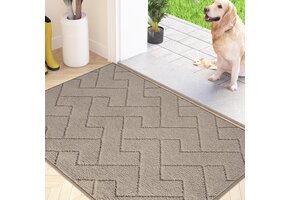 Schoonloopmat Bruin 50x80 cm | Antislip, Wasbaar, Vuilvangmat Binnen
