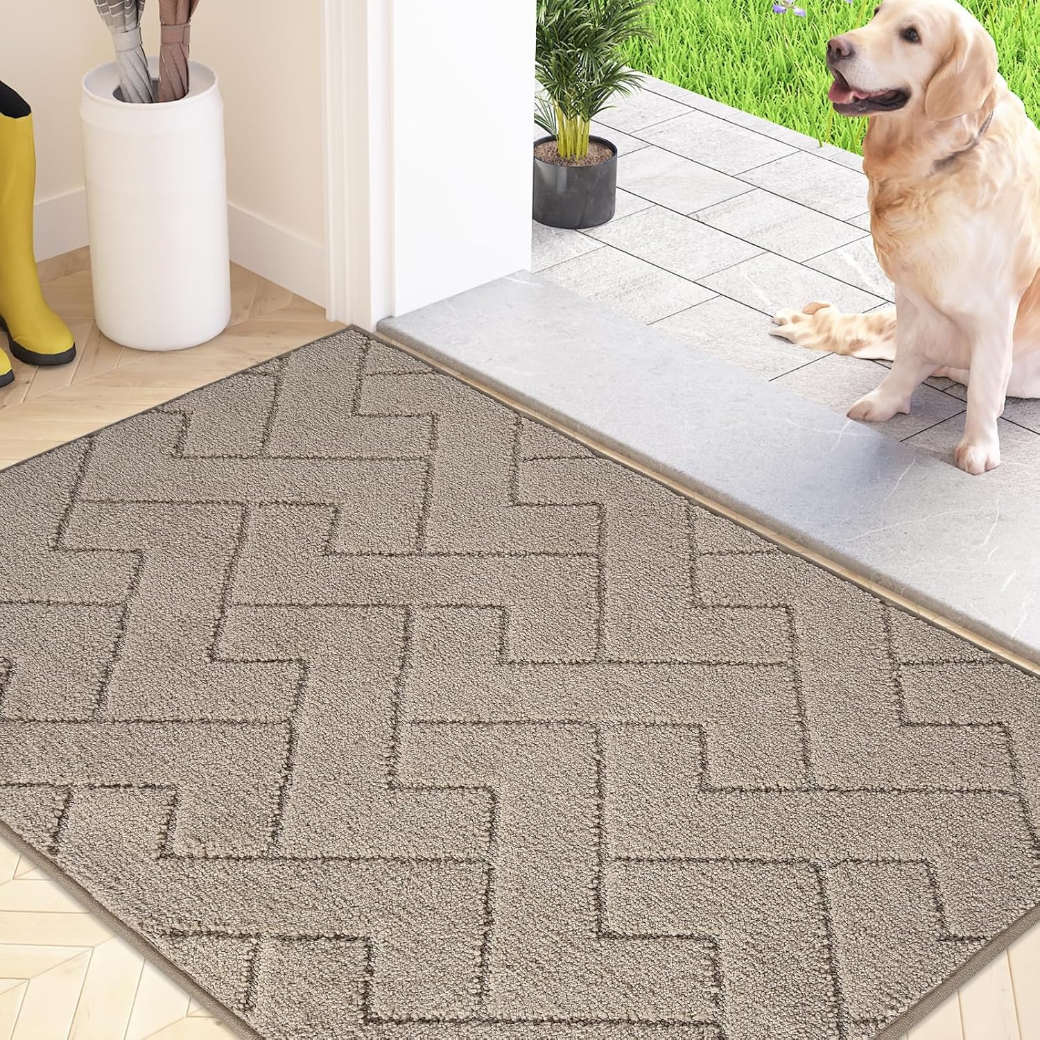Schoonloopmat 50x80cm Bruin - 57% Korting