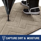 Deurmat Binnen 50 x 80 cm, Antislip en Wasbare Vloermat voor Huisdieren, Ingang en Hal