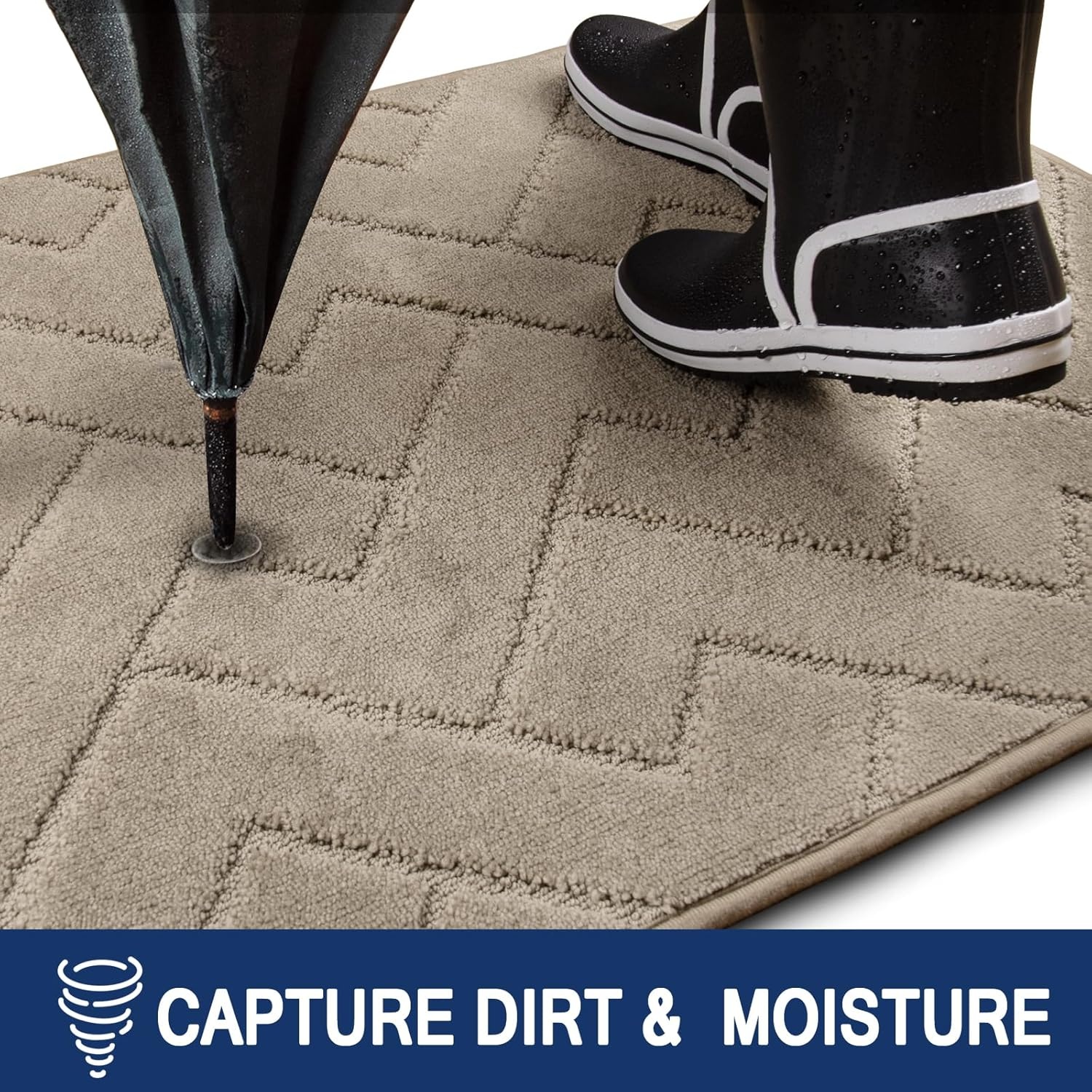 Deurmat Binnen 50 x 80 cm, Antislip en Wasbare Vloermat voor Huisdieren, Ingang en Hal