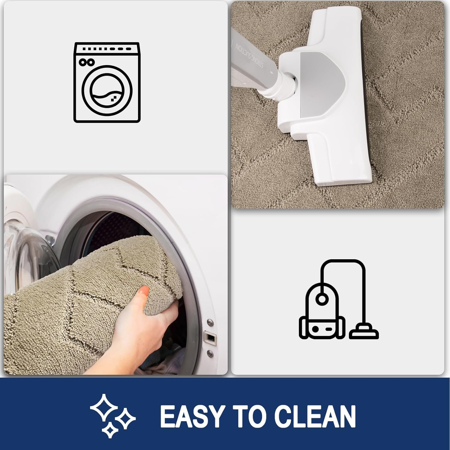 Deurmat Binnen 50 x 80 cm, Antislip en Wasbare Vloermat voor Huisdieren, Ingang en Hal