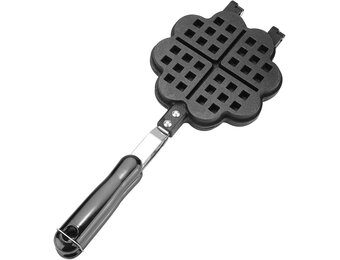 Wafelijzer, Hartvorm Huishoudelijke Keuken Gas Non-stick Wafelijzer Pan, Schimmel Schimmel Druk Wafel Bakvorm Plaat Dessert Bakken Keuken Tool, Wafel Bakvorm Wafel Bakken Tool Wafelijzer Wafel Ba