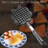 Wafelijzer, Hartvorm Huishoudelijke Keuken Gas Non-stick Wafelijzer Pan, Schimmel Schimmel Druk Wafel Bakvorm Plaat Dessert Bakken Keuken Tool, Wafel Bakvorm Wafel Bakken Tool Wafelijzer Wafel Ba