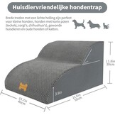 Honden trapjes 2 treden 55x40x30cm voor kleine honden - Bed & bank
