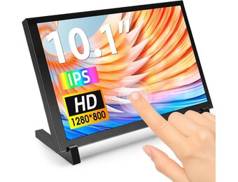 Touchscreen Monitor 10,1 inch 1280x800 HD IPS voor Raspberry Pi, PC, Gaming, CCTV & 3D-printers