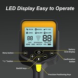 Metaaldetector voor volwassenen, hoge nauwkeurigheid, 4 modi, verstelbaar, waterdichte spoel