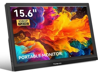 Draagbare 15.6 inch FHD Monitor met HDMI, Type-C, USB-C - Geschikt voor MacBook, PC, Laptop, Raspberry Pi, Xbox, PS4