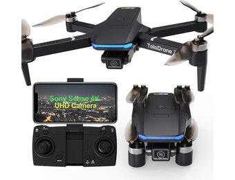 Toladrone Drone met 4K UHD-camera voor Volwassenen, GPS-drones met Borstelloze Motor, 5G Realtime Transmissie, Volgfunctie, Automatische Terugkeer, Drone voor Beginners TD31GPS