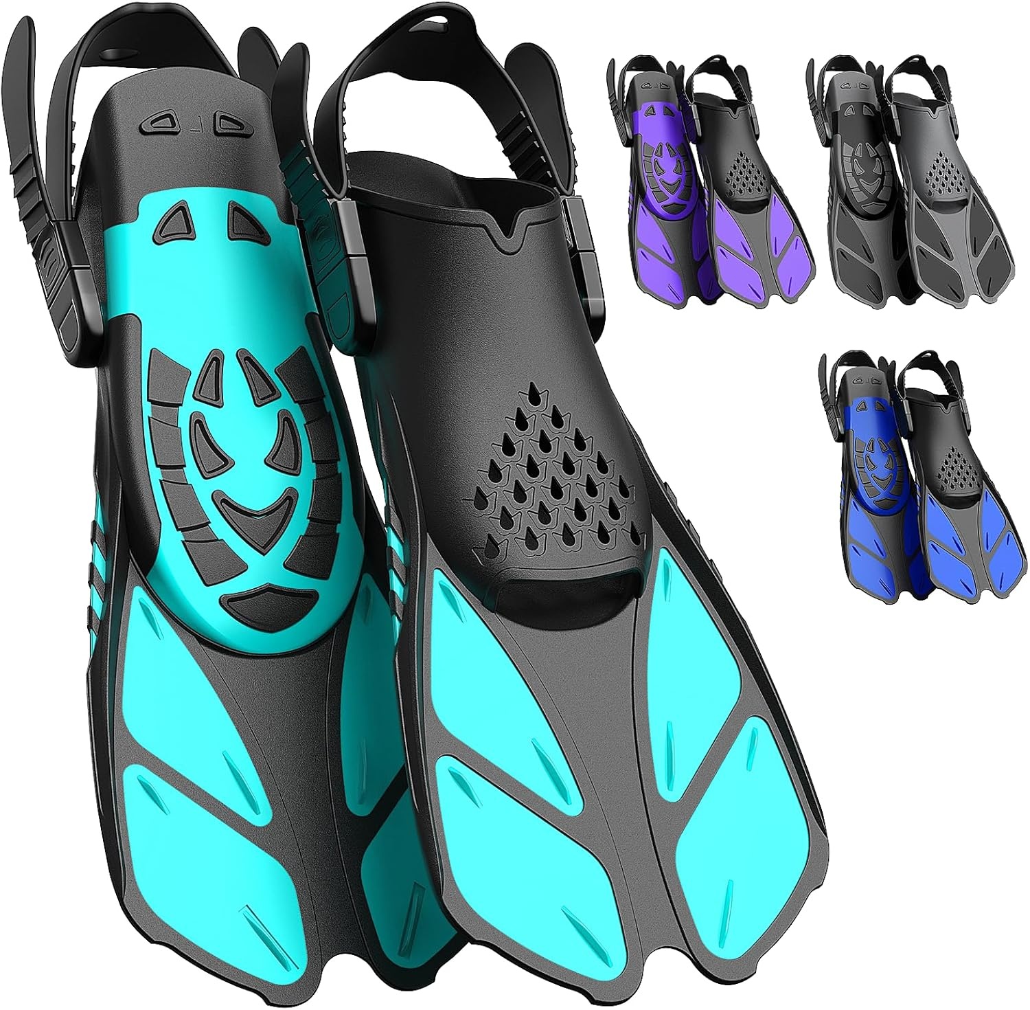 Verstelbare Zwemflossen Uniseks voor Volwassenen en Kinderen - Ideaal voor Reizen