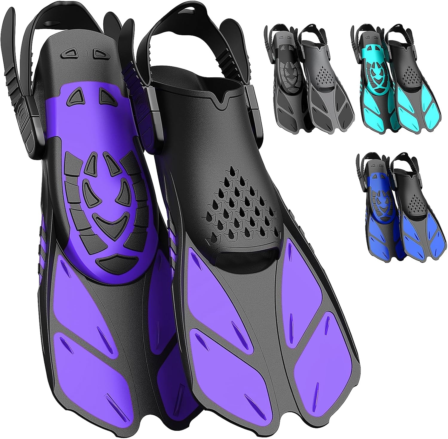 Verstelbare Zwemflossen Uniseks voor Volwassenen en Kinderen - Ideaal voor Reizen