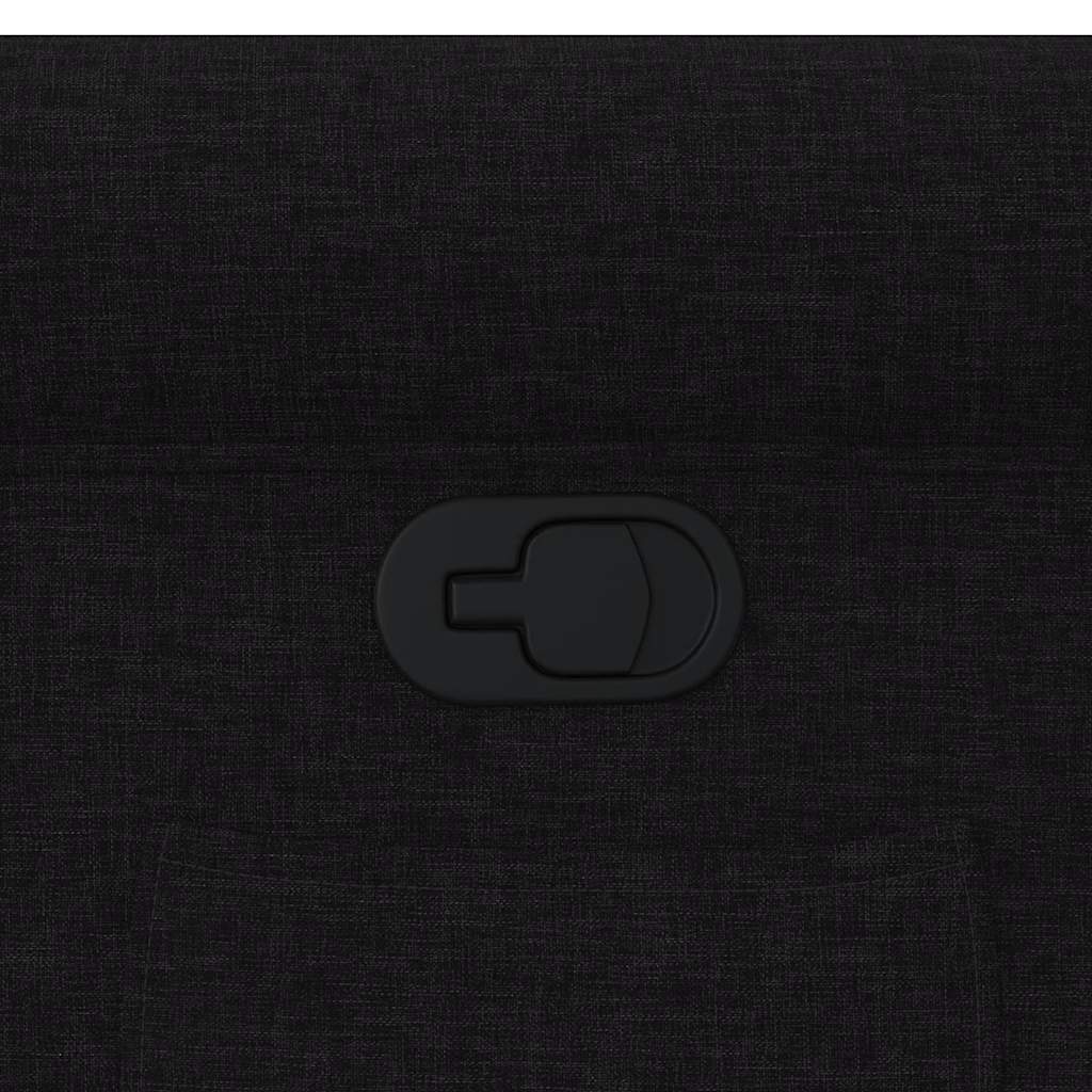 vidaXL Fauteuil verstelbaar stof zwart