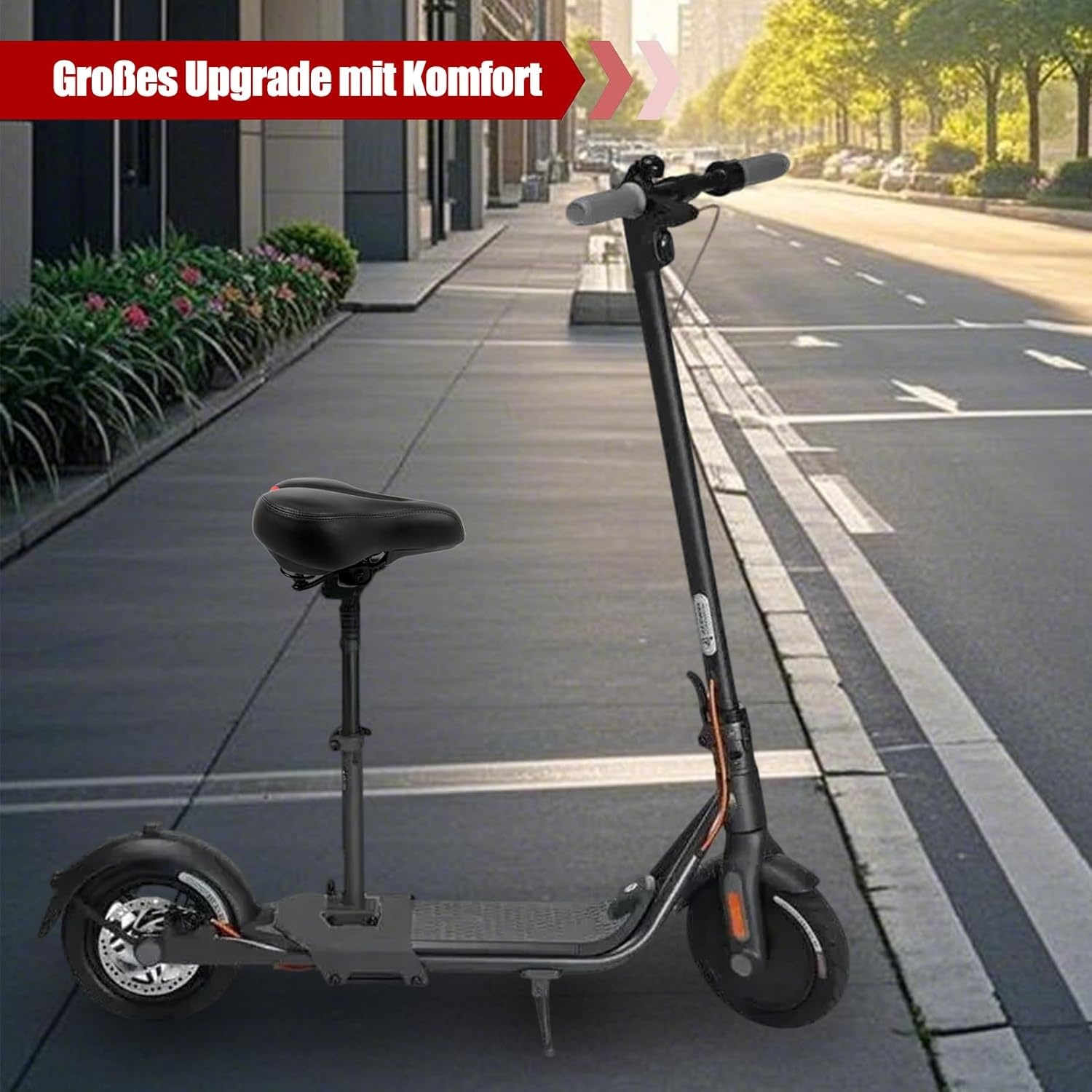 Zadel voor elektrische scooter, in hoogte verstelbaar, 46-70 cm, compatibel met Ninebot G30 elektrische scooter