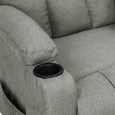 Verstelbare Lichtgrijze Stoffen Fauteuil - 52% Korting