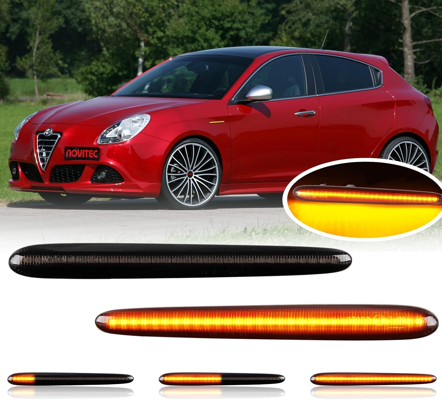 Dynamische LED Zijknipperlichten Amber Smoke Lens - 68% Korting!