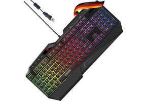 Gaming Toetsenbord met RGB & Smartphonehouder - 48% Korting