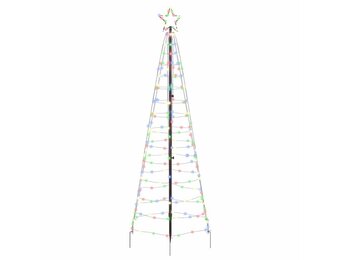 vidaXL LED Kerstboom 250cm Multikleur - 42% Korting