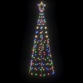 vidaXL LED Kerstboom 250cm Multikleur - 42% Korting