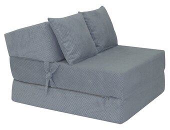 Opvouwbaar Matras Grijs Velvet 200x70x15cm - 59% Korting!