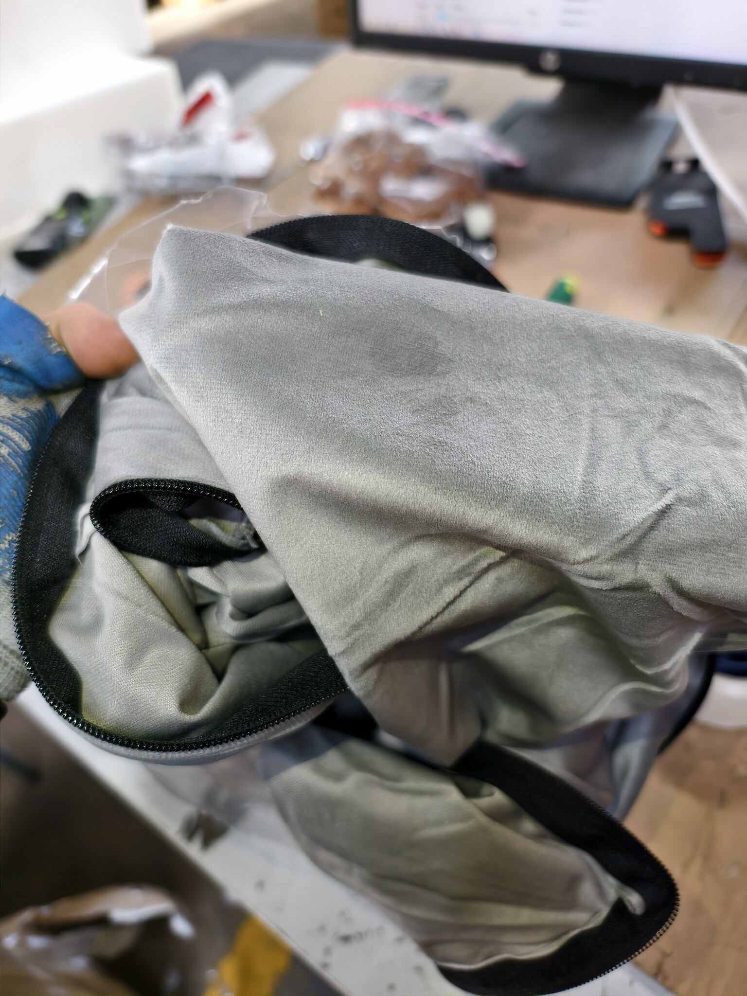 Opvouwbaar Matras Grijs Velvet 200x70x15cm - 59% Korting!