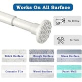 Telescopische Gordijnroede Zonder Boren - 29% Korting - Wit, 350-405 cm