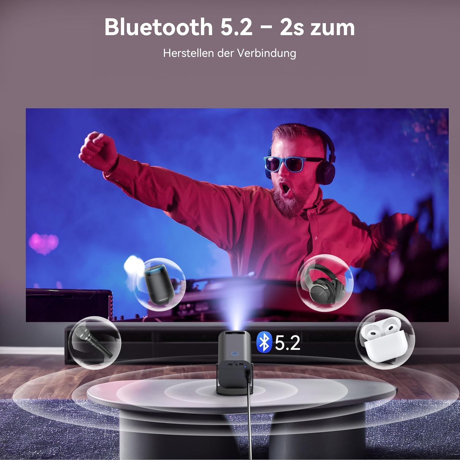 Mini Beamer 4K & Full HD 1080P - 34% Korting!