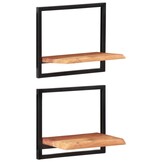 vidaXL Wandschappen 2 st 40x24x35 cm (34% Korting!)
