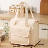 Lekvrije Lunchtas Koeltas Dames | 12L Beige Kunstleer | Nu 68% Korting!