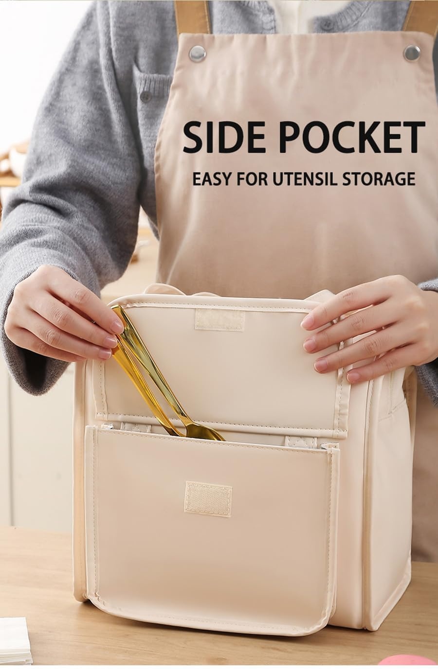 Lekvrije Lunchtas Koeltas Dames | 12L Beige Kunstleer | Nu 68% Korting!