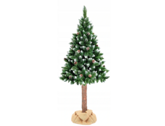 Kunstkerstboom 160cm met Sneeuw & Dennenappels (55% Korting!)