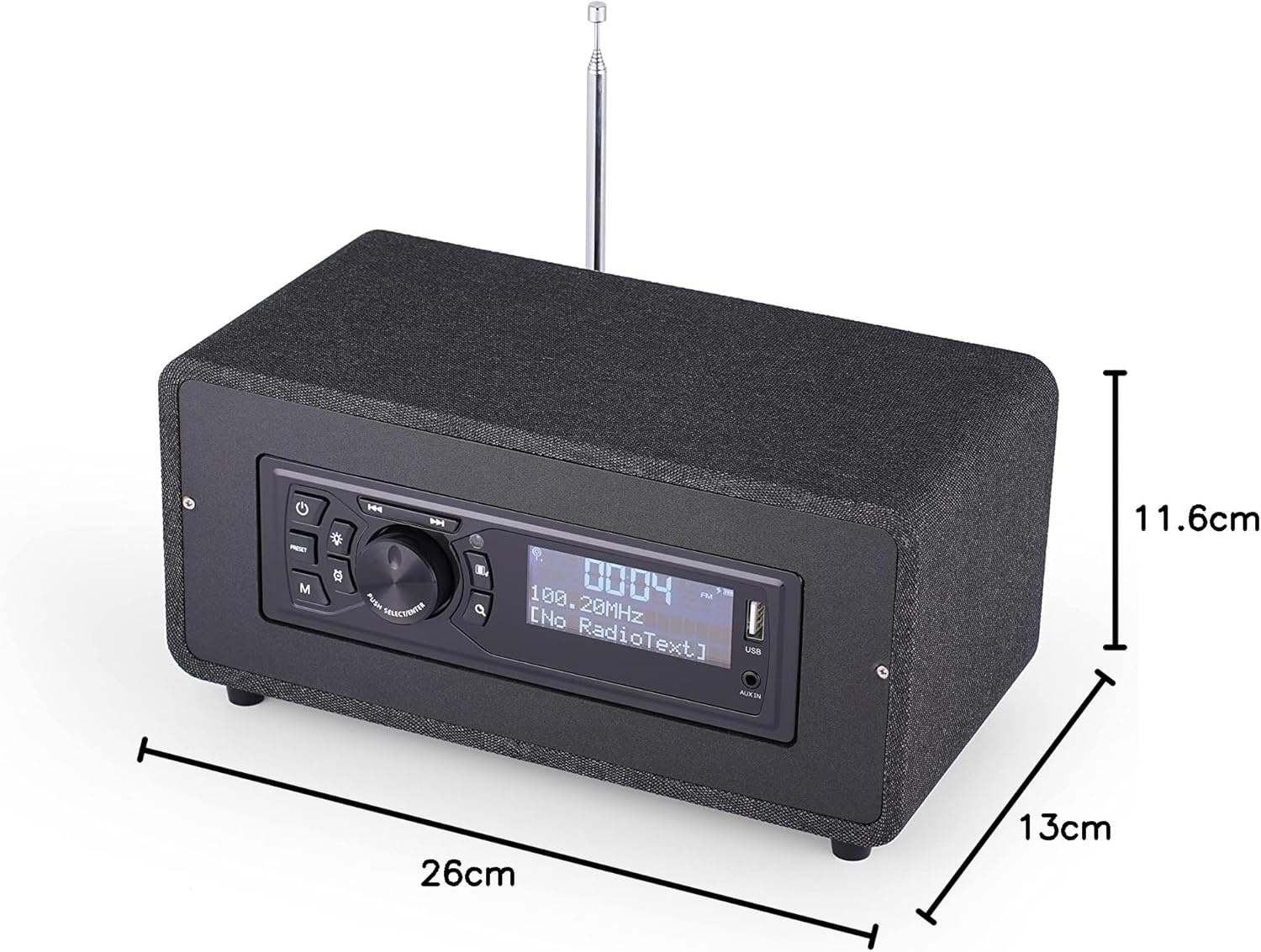Wekkerradio met LCD: FM/DAB+, Bluetooth, USB - 57% Korting!