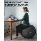Yogabal Anti-Burst (Zwart, 68-75 cm) - 55% Korting