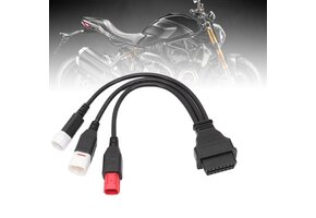 Motorfiets OBD2 Kabel 6-polig - Yamaha, Honda, Suzuki - 34% Korting!