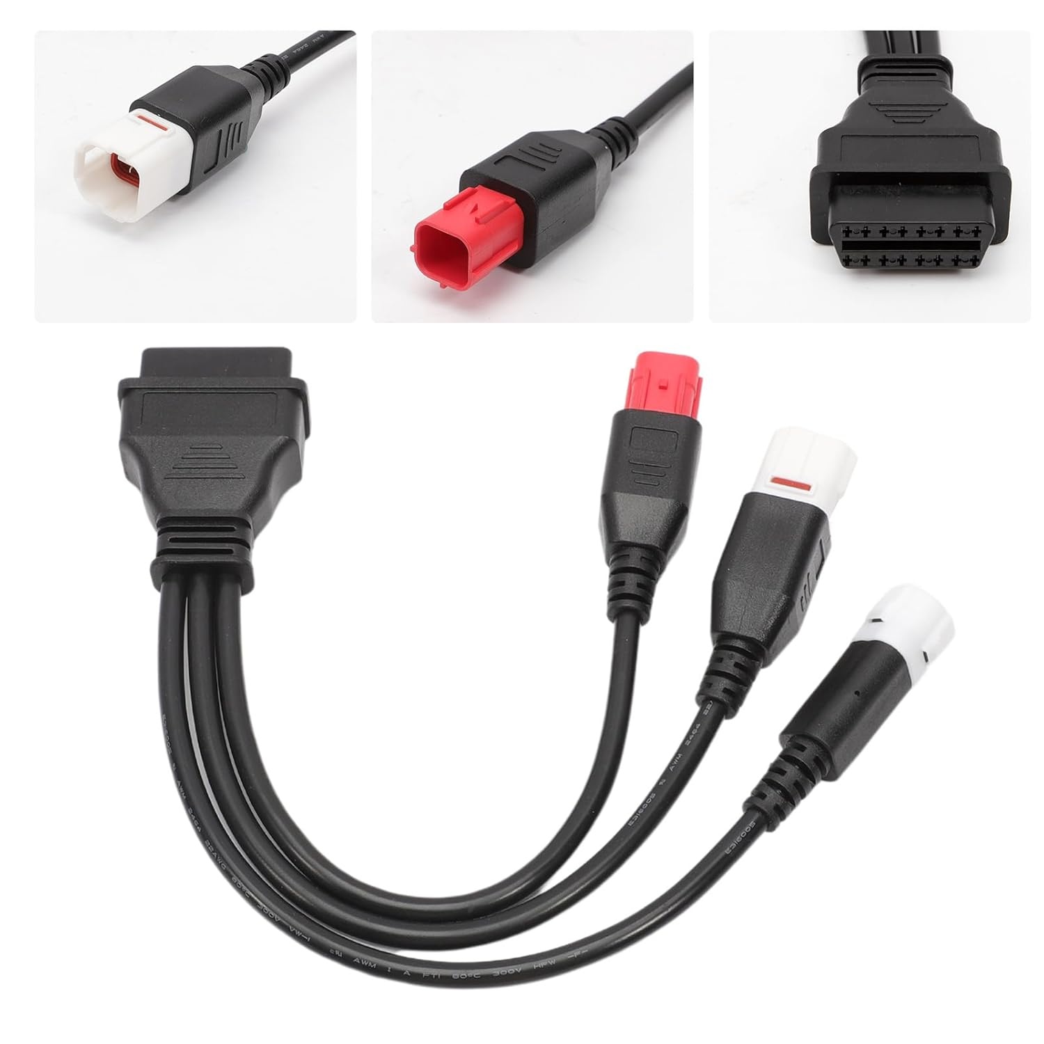 Motorfiets OBD2 Kabel 6-polig - Yamaha, Honda, Suzuki - 34% Korting!