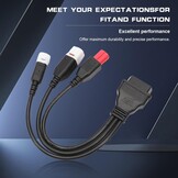 Motorfiets OBD2 Kabel 6-polig - Yamaha, Honda, Suzuki - 34% Korting!