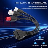 Motorfiets OBD2 Kabel 6-polig - Yamaha, Honda, Suzuki - 34% Korting!